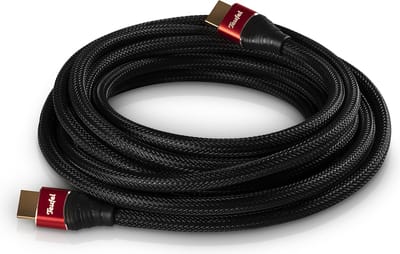 Teufel HDMI 2.0 kabel rond - Highspeed HDMI kabel ondersteunt actuele 2.0 specificaties - Zoals 4K 50/60p en 4K 3D 5.0m - zwart