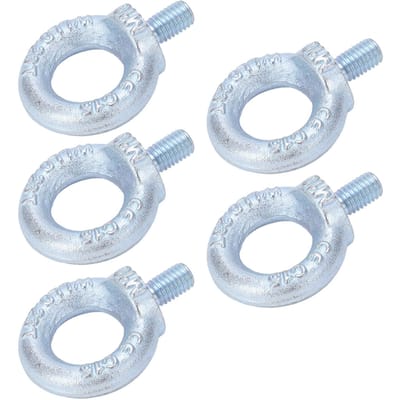 5 STUKS Hijs Oogbout met Schouder Galvaniseren Wit Zink Q235 Staal Hijsring Schroefoogbout