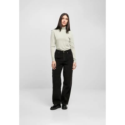 Urban Classics - Modal Turtleneck Longsleeve top - XS - Groen