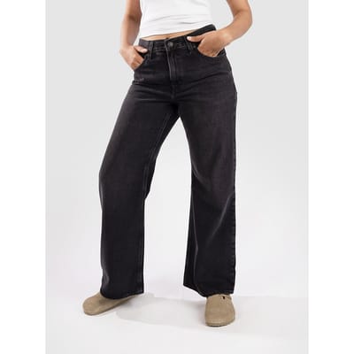 Wide leg jeans van puur katoen in 5-pocketmodel