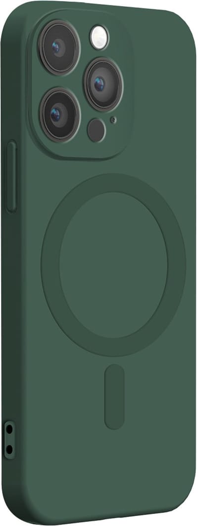 Bigben Connected, Hoesje geschikt voor iPhone 14 Pro - Siliconen MagSafe Compatibel, Groen