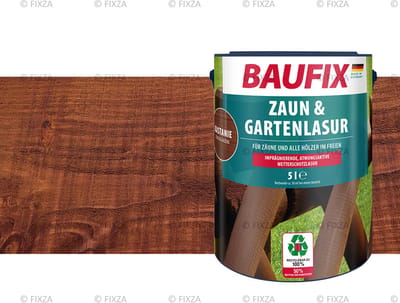 BAUFIX Schutting- en tuinbeits 5 liter (Kastanje zijde glanzend)