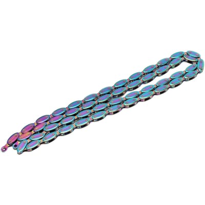 Single Speed Fietsketting voor Fixed Gear BMX Fietsen 1 Versnelling Fietsketting 100 Schakels Rugby Design Regenboog