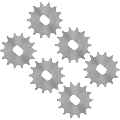 6 Pièces Roue Dentée de Chaîne Vélo Vitesse Coupe Moteur Accessoire Type 420 14 Dents Diamètre Intérieur 12x17mm gray