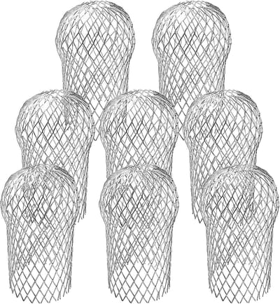8-delige set - Dakgootbeschermers - 17 x 10cm - Uitschuifbaar - Aluminium filterzeef - beschermers Voorkom dat bladeren, vuil, mos op het dak en takjes zich ophopen.