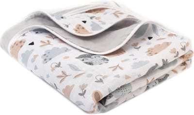 Mousseline katoenen deken voor baby's – Ademend en Zacht, 100x145 cm, Dubbellaags, Multifunctioneel, Perfect voor Kinderwagens en Bedden