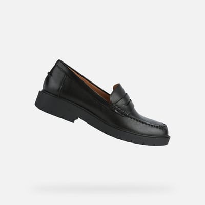 GEOX SPHERICA EC1 B DAMES Loafers - ZWART - Maat 38