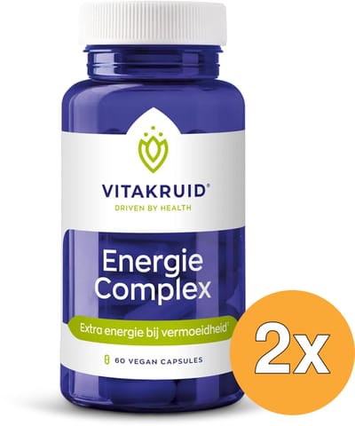 2x Vitakruid Energiecomplex Groene Thee (60 vega capsules)