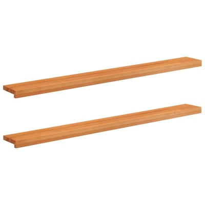 vidaXL - Raamprofielen - 2 - st - Lichtbruin - 140 - x - 15 - x - 2 - cm