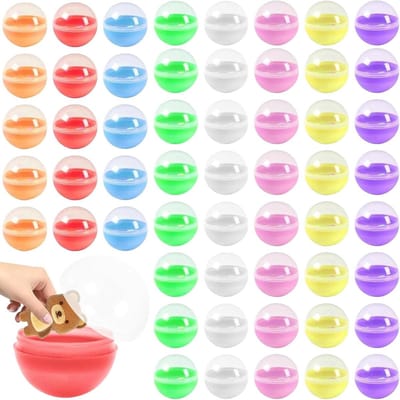 Pack van 100 Transparante Bingo Balls voor Loterij en Feesten, Vulbare Plastic Capsules, Ideaal voor Bruiloften en Spelletjes
