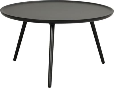 Rowico Home Daisy ronde houten salontafel zwart - Ø80 cm