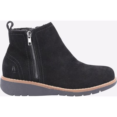Hush Puppies Libby Suède Dames Zwarte Laarzen
