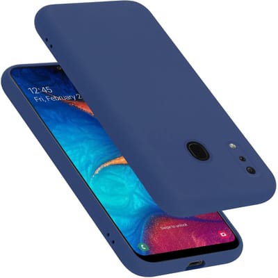 Cadorabo Hoesje geschikt voor Samsung Galaxy A20 / A30 / M10s in LIQUID BLAUW - Beschermhoes gemaakt van flexibel TPU silicone Case Cover