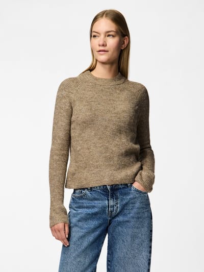 PIECES PCELLEN LS O-NECK KNIT NOOS BC Dames Trui - Maat XS