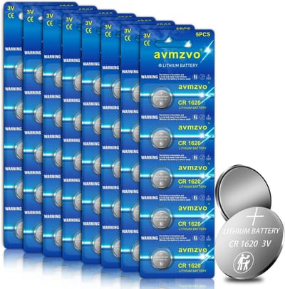 40 Stuks CR1620 Knoopcelbatterijen 3V Lithium - Kindveilige Verpakking