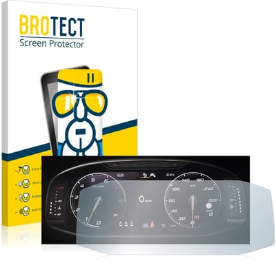 Screenprotector voor Seat Ateca Facelift 10.25" Snelheidsmeter Beschermglas transparant