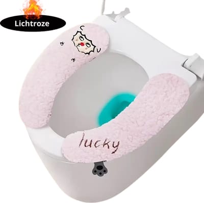 Nivard Wasbare Toiletbril Cover - Wc Bril Hoes - Toiletbril - Wc Deksel - Toiletafdekking - Verwarmde Wc Bril - Lichtroze