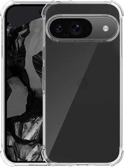 Casemania Hoesje Geschikt voor Google Pixel 9 - Transparant - Anti Shock Hybrid Back Cover met Camera Bescherming