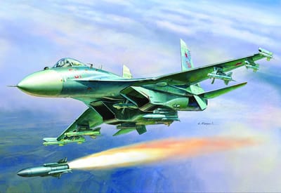 Zvezda - Su-27sm (Zve7295) - modelbouwsets, hobbybouwspeelgoed voor kinderen, modelverf en accessoires