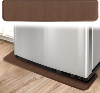 Lekbak voor Koelkast - Beschermmat Apparaat - Vloer Beschermen - Anti-overstroming Rand - 95x216cm - Bruin