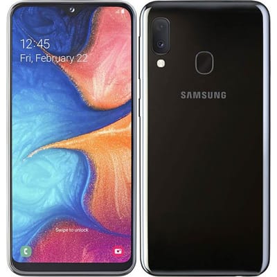 Gereviseerde Samsung Galaxy A20e A202F Dual SIM Android 13.0MP 5.8'' 32GB 3GB RAM Mobiele Telefoon Met Enkele SIM/Dubbele SIM Simple Set zwart