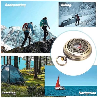VT Goods - Kompas Wandelen - Duurzaam en Schokbestendig - Messing