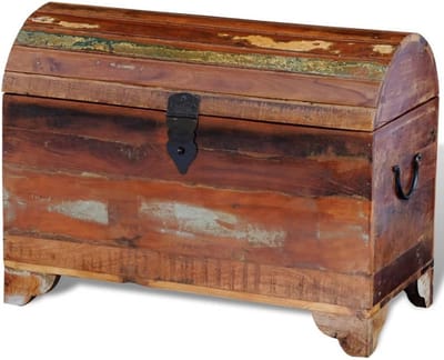 Stevige Opbergkist van Gerecycled Hout | Vintage Stijl Houten Kist