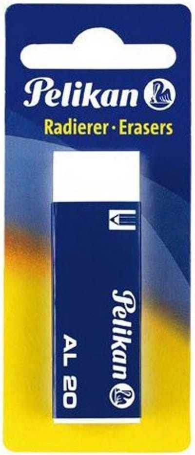 Gum Rechthoekig - Wisser Kunststof - Fouten Corrigeren - Ftalaat Latex Vrij - 2.1 x 6.5 cm - Wit