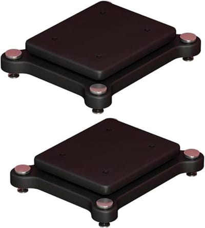 Subwoofer Luidspreker Standaard - Audio Isolatie Platform - Verbeter Geluidskwaliteit - Met Voet Spikes - 2 Stuks - Zwart