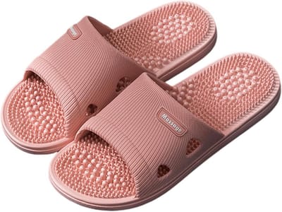 Acupressuur Slippers - Voetmassage Sandalen - Voetmassage Bevorderen - Stimuleert Acupunctuurpunten - Universeel - Zwart
