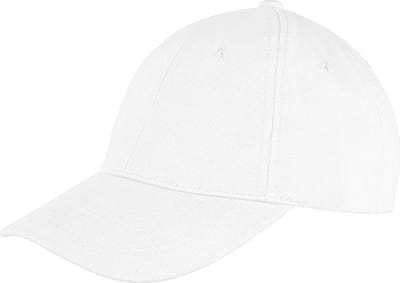 Result Memphis Brushed Cotton Low Profile Cap RH81 - White - One size