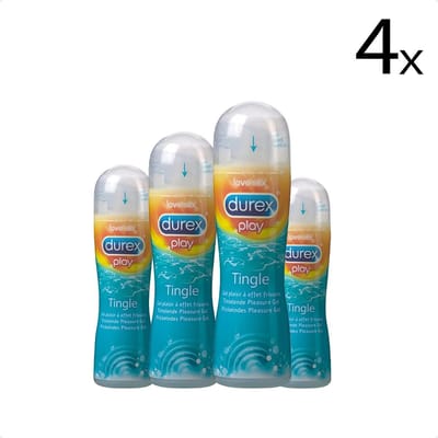 Durex Glijmiddel Play Pleasure Gel Tingle – 50ml x4