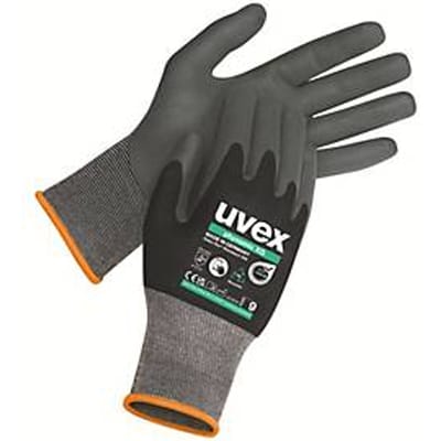 uvex phynomic XG veiligheidshandschoen, EN 388 4 1 2 1 X, polyamide/elastaan, zwart, maat 5, 10 paar