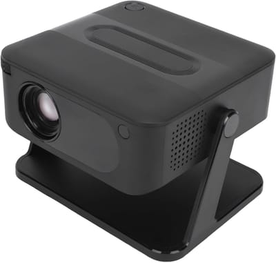 4K-projector, 1080P Smart WiFi Bluetooth 5.4 met autofocus, keystone-correctie en draaibare standaard — voor iOS, pc, laptop, telefoon, thuisbioscoop en buitenfilms (EU-stekker)