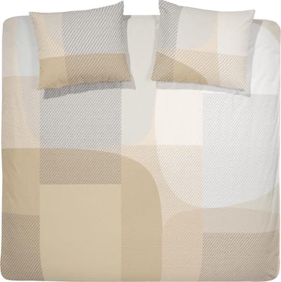 Damai Dekbedovertrekset satijn 200 x 200/220 cm Moore butter cream + 2 kussenslopen 60x70