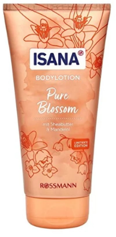 Isana Bodylotion - Pure Blossom | 1x 200ml - Sheabutter & Amandelolie | Limited Edition