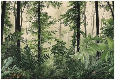 WALLARENA - Fotobehang - 150x105 cm - Fototapet met bomen en natuur voor slaapkamer en salon, vliesbehang