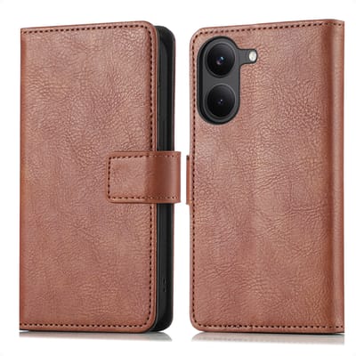 imoshion Hoesje - Geschikt voor Xiaomi Poco X8 Pro - Luxe Bookcase - Bruin