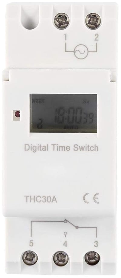 Digitale schakelklok - Elektronische timer - Automatische aansturing - Hoge precisie chip - 10x7x8 cm