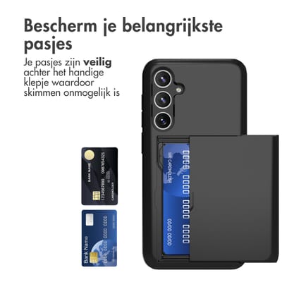 imoshion Hoesje met Pasjeshouder - Geschikt voor Samsung Galaxy S23 FE - Zwart