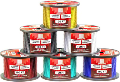 Auto Kabel Set - Draad Rollen - 12V Installatie - 6 Kleuren Assortiment - 183 Meter Totaal