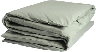 Yumeko dekbedovertrek percal katoen jade groen 140x200 (zonder slopen) - Bio, eco & fairtrade