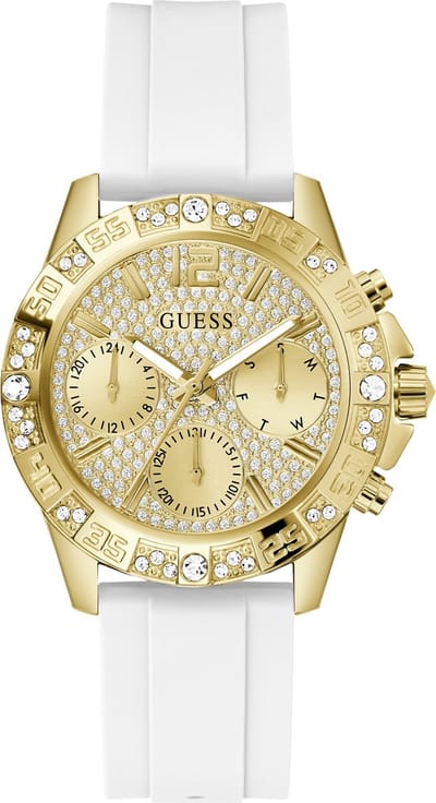 Guess Majesty GW0772L3 Horloge - Siliconen - Wit - Ø 40 mm