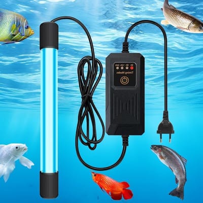 UV Sterilizer voor Aquarium - met Timer - UV Lamp - Dipping Light - Aquarium Lamp voor het Reinigen van Aquariums - Aquarium Pools - 11 W