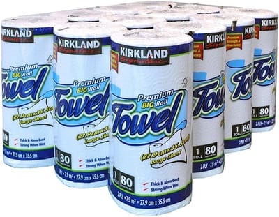 Keukenrol - Papierrol Huishoudrol - Schoonmaken en Afvegen - Sterk en Absorberend - 12 x 80 vellen - Wit