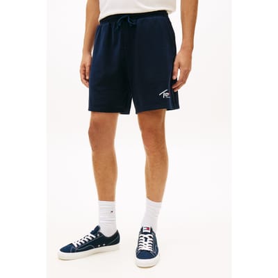 Tommy Hilfiger Tjm Signature Beach Shorts Dark Night Navy Größe: M | Kurze Sporthosen Outlet | Herren | Schwarz