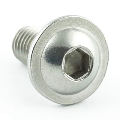 M12x60mm Inbus Lenskopbouten met Flens Stainless Steel A2