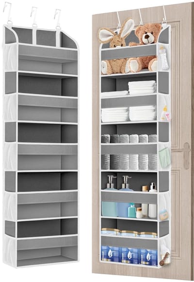 Unyqoos ® Deurhanger Organizer met 5 Vakken voor Badkamer en Kinderkamer, Ruimtebesparend Ontwerp