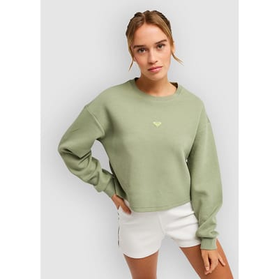 Roxy Rise & Vibe Textured Sweatshirt Groen L Vrouw