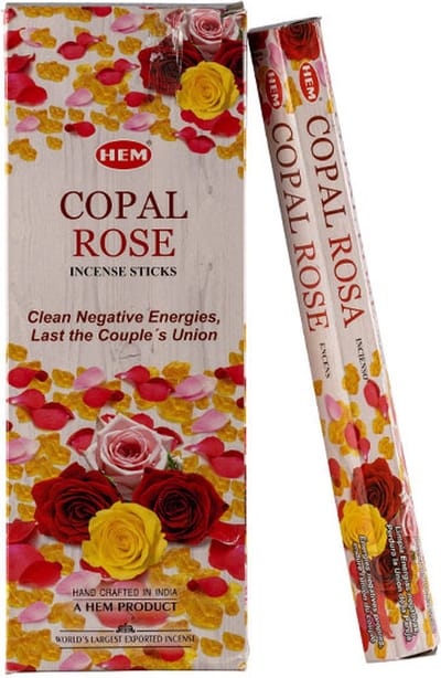 HEM Wierook - Copal Rose - Slof / Voordeelbox (6 Pakjes / 120 stokjes)